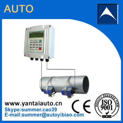 China. RS485 y 4-20ma medidor de flujo de agua fijo de ultrasonido montado en la pared Made in China proveedor