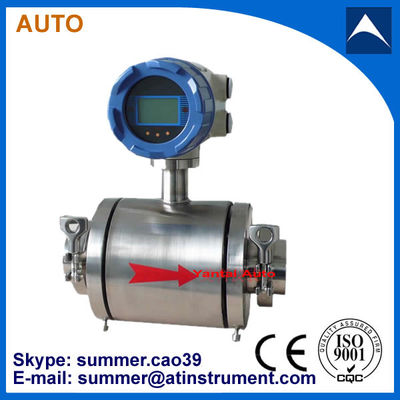 China. Medidor de caudal electromagnético de tres pinzas uesd para leche/agua potable/cerveza de bajo coste proveedor