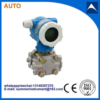 China. Alta precisión 0.075% Transmisor de dp inteligente Transmisor de presión diferencial con salida de 4-20mA HART proveedor