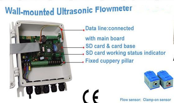 medidor de flujo ultrasónico montado en la pared/ medidor de flujo del transductor ultrasónico proveedor