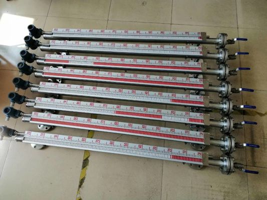 montado en el flanco de la brida medidor de nivel del flotador magnético medidor de nivel del tipo de flotador mecánico medidor de nivel de los tanques de aceite de agua medidor de nivel proveedor