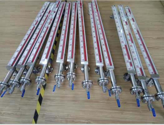 Indicador de medida del nivel del líquido magnético Medidor de profundidad del tanque Sensor del transmisor Medidor del medidor Indicador de medida 4-20 MA Nivel de flotación magnética proveedor