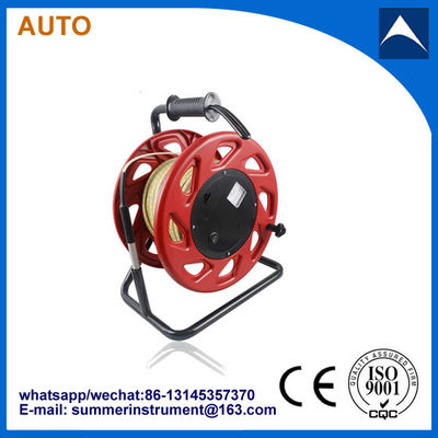 Fábrica Bajo precio medidor de profundidad de pozo /cable ruler medidor de nivel de agua /indicador de nivel de agua subterránea 50M 150M 200M 3 proveedor