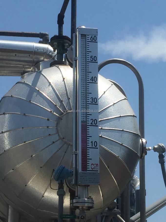 Indicador de medida del nivel del líquido magnético Medidor de profundidad del tanque Sensor del transmisor Medidor del medidor Indicador de medida 4-20 MA Nivel de flotación magnética